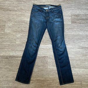Hudson Straight Leg Dark Wash Blue Denim Jeans